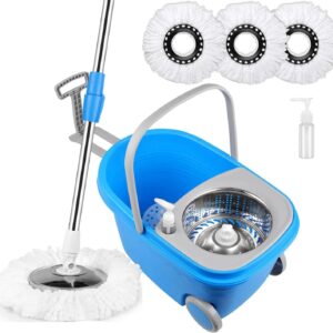 Blue Spin Mop Bucket Sets